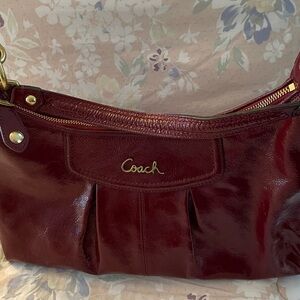 Coach patent leather- RED